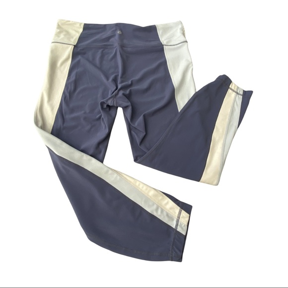 Athleta Womens Leggings Salutation Colorblock Asymmetrical Gray Ivory Size XL - Picture 5 of 14